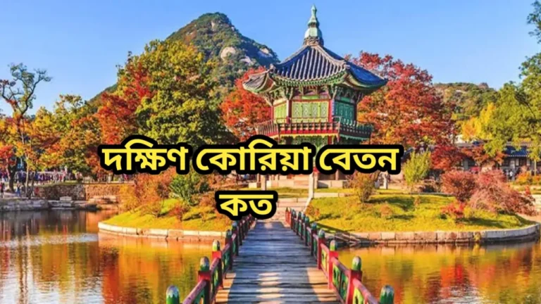 দক্ষিণ কোরিয়া বেতন কত ২০২৪