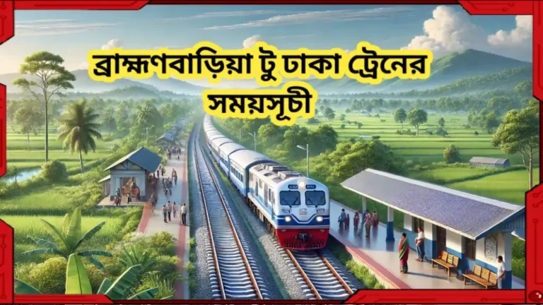 ব্রাহ্মণবাড়িয়া টু ঢাকা ট্রেনের সময়সূচী